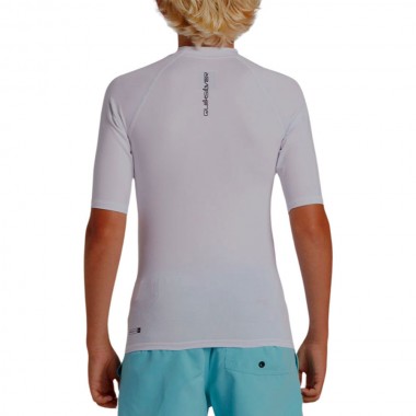 QUIKSILVER EVERYDAY UPF50 SS K RASHGUARD WHITE