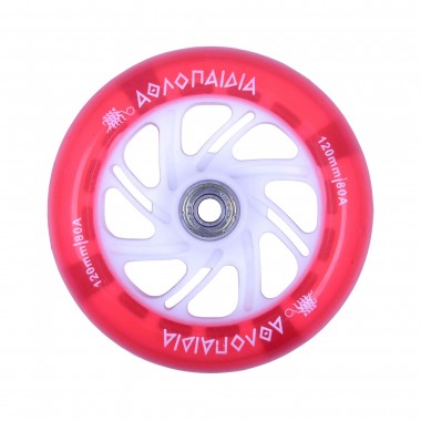 ATHLOPAIDIA Wheel with Bearing 120mm - Red