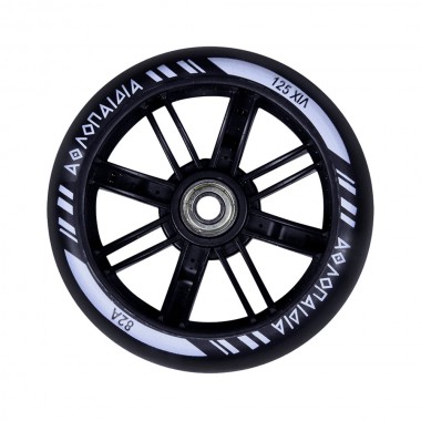 ATHLOPAIDIA front led wheel with Bearing 125mm for scooter 61214 - Black