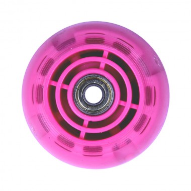 ATHLOPAIDIA rear led wheel with bearing 80mm, for scooter 61214  - Pink