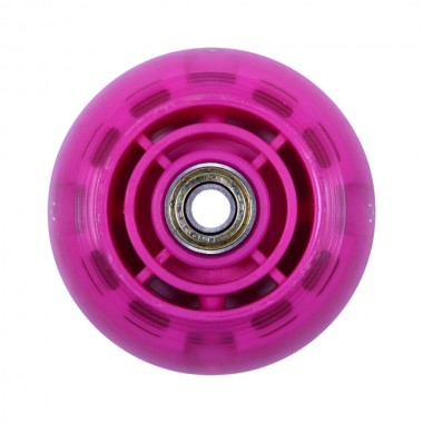 ATHLOPAIDIA rear led wheel with bearing 80mm, for scooter 61215 - Fouchsia