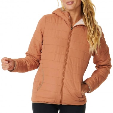 RIP CURL ANTI-SERIES ANOETA W CLASSIC JACKET LIGHT BROWN