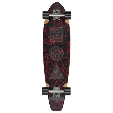 GLOBE THE ALL-TIME LONGBOARD RED MARBLE STACK 35&quot