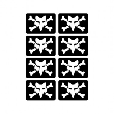 FOX VICTORY LOGO STICKER PACK BLACK