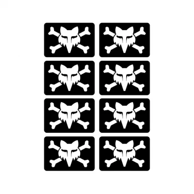 FOX VICTORY LOGO STICKER PACK BLACK