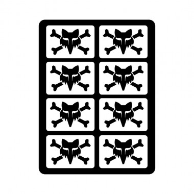 FOX VICTORY LOGO STICKER PACK WHITE