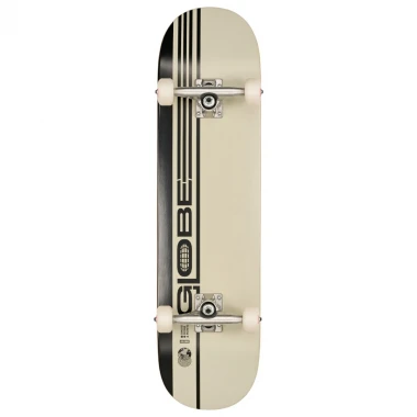 GLOBE G0 STRYPE HARD COMPLETE SKATE BLACK/OFF-WHITE 8.0