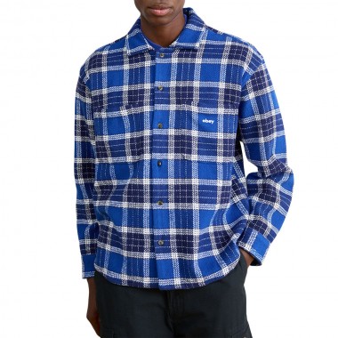 OBEY BIGWIG PICTURE WOVEN SHIRT LIMOGES MULTI