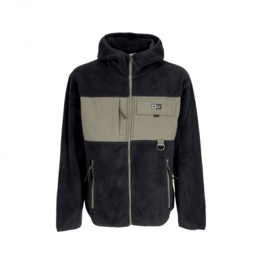 SALTY CREW TUNDRA POLAR FLEECE ZIP HOODIE BLACK