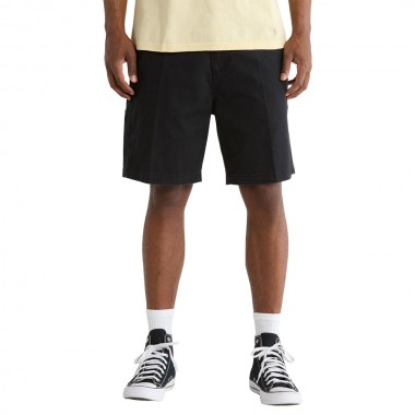 OBEY BIG TIMER CARPENTER SHORTS BLACK FADED WASH