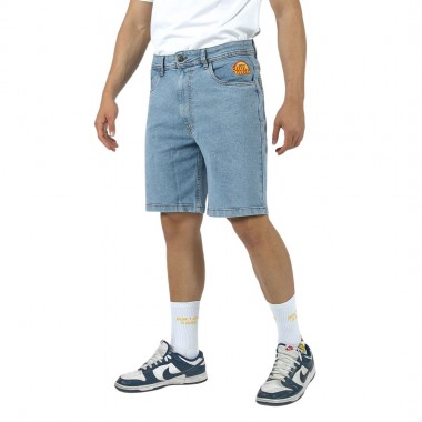 BEE UNUSUAL FEEL GOOD DENIM RELAXED SHORTS BLUE