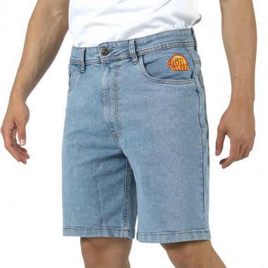 BEE UNUSUAL FEEL GOOD DENIM RELAXED SHORTS BLUE