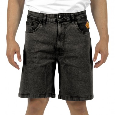 BEE UNUSUAL FEEL GOOD DENIM RELAXED SHORTS BLACK