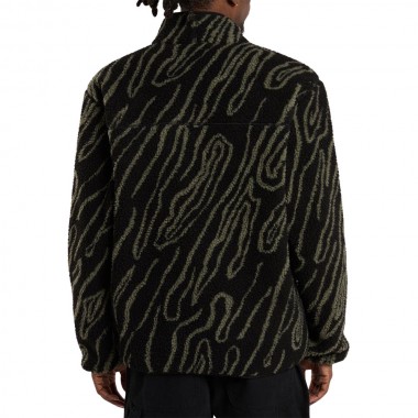 DICKIES MOUNT HOPE PRINTED ZIP FLEECE BLACK