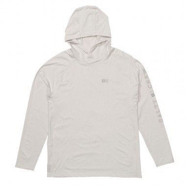 SALTY CREW APEX PERFORATED LS SUNSHIRT LIGHT GREY