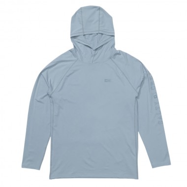 SALTY CREW APEX PERFORATED LS SUNSHIRT MINERAL BLUE