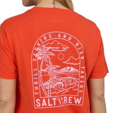 SALTY CREW ARCHWAY B.F. W TEE CHILI PEPPER