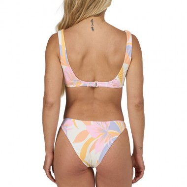 SALTY CREW BLOOMED BRALETTE/MIDI BIKINI SET OFF WHITE