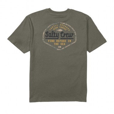 SALTY CREW BORDER FILL CLASSIC TEE DUSTY OLIVE