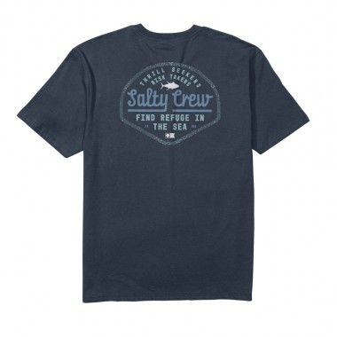 SALTY CREW BORDER FILL CLASSIC TEE NAVY