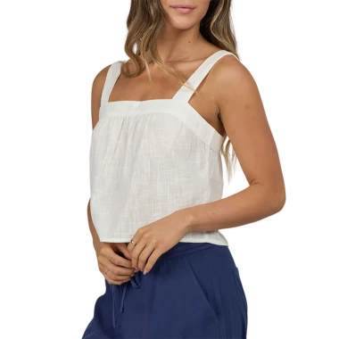 SALTY CREW CHARTER W CAMI TOP OFF WHITE