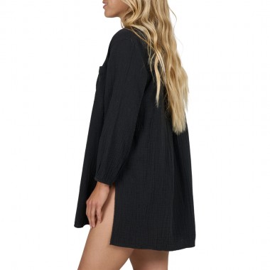 SALTY CREW CLOUDBREAK W LS TUNIC SHIRT BLACK
