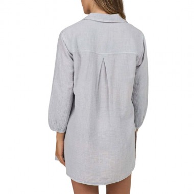 SALTY CREW CLOUDBREAK W LS TUNIC SHIRT FOG