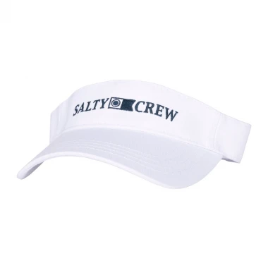 SALTY CREW DEEP SEA VISOR HAT WHITE