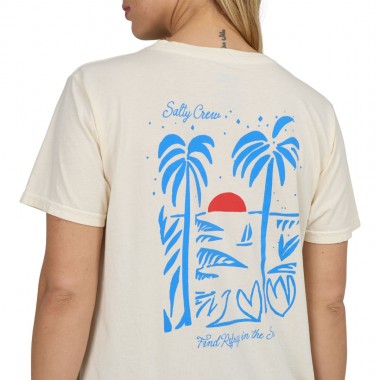 SALTY CREW GEO PALM B.F. W TEE OFF WHITE