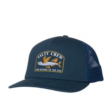 SALTY CREW GOOD TIMES BOYS TRUCKER CAP DEEP OCEAN