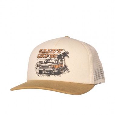 SALTY CREW GOOD TIMES BOYS TRUCKER CAP OFFWHITE/KHAKI