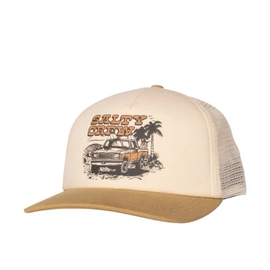 SALTY CREW GOOD TIMES BOYS TRUCKER CAP OFFWHITE/KHAKI