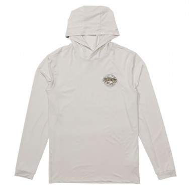 SALTY CREW JIMMY HOODED LS SUNSHIRT ATHLETIC HEATHER