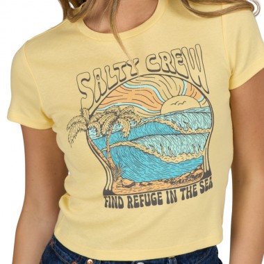 SALTY CREW KEYHOLE W BABY TEE SUNSHINE