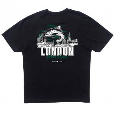 SALTY CREW LONDON URBAN ANGLERS TEE BLACK