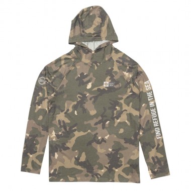 SALTY CREW MARINER TECH HOODIE GREEN CAMO