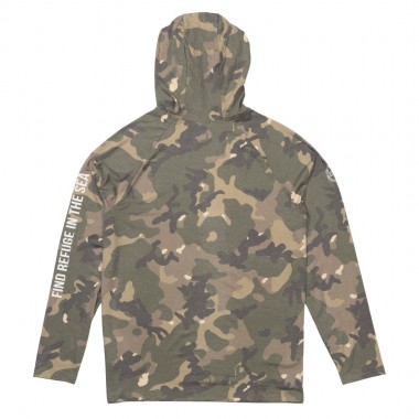 SALTY CREW MARINER TECH HOODIE GREEN CAMO