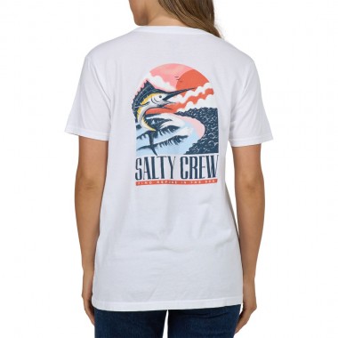 SALTY CREW MARLIN PARADISE B.F. W TEE WHITE