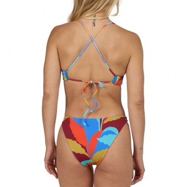 SALTY CREW PALM BURST REV BRALETTE/MIDI BIKINI SET BOLD BLUE