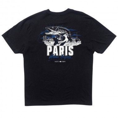 SALTY CREW PARIS URBAN ANGLERS TEE BLACK