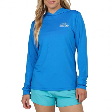 SALTY CREW SCRIPTED W HOODED SUNSHIRT BOLD BLUE