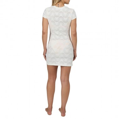 SALTY CREW SHELL YA COVER UP DRESS WHITE