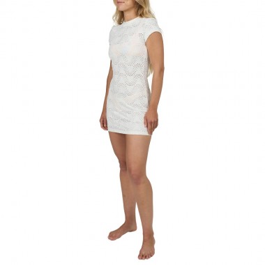 SALTY CREW SHELL YA COVER UP DRESS WHITE