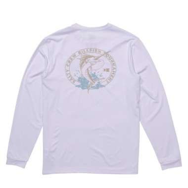 SALTY CREW SHOOTOUT LS SUNSHIRT WHITE