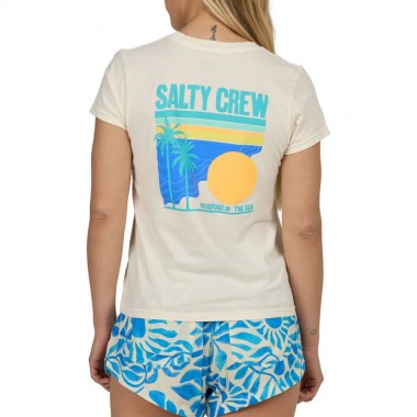 SALTY CREW SIMPLICITY MODERN W TEE OFF WHITE