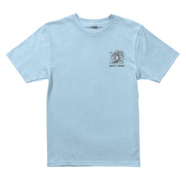 SALTY CREW SURF SHARK BOYS TEE CLEAR SKY