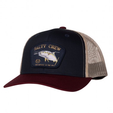 SALTY CREW SURFACE RETRO TRUCKER CAP NAVY/RED