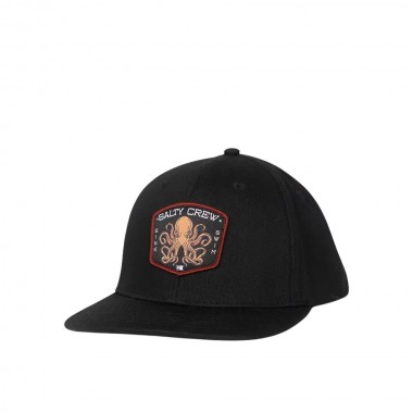SALTY CREW TAKO CLUB BOYS SNAPBACK CAP BLACK