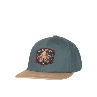 SALTY CREW TAKO CLUB BOYS SNAPBACK CAP HYDRO/KHAKI