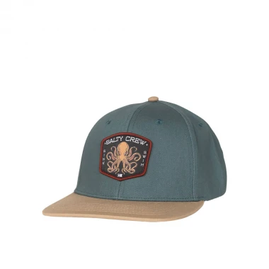 SALTY CREW TAKO CLUB BOYS SNAPBACK CAP HYDRO/KHAKI